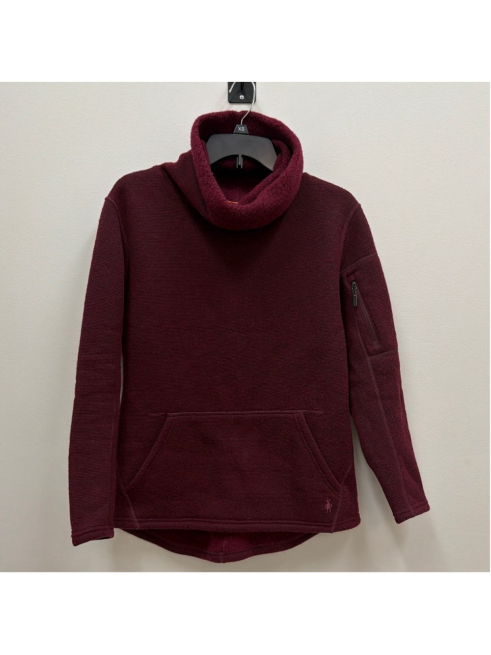 Smartwool Hudson Trail Pullover Fleece Sz Small in Tibetan Red! - Picture 2 of 8